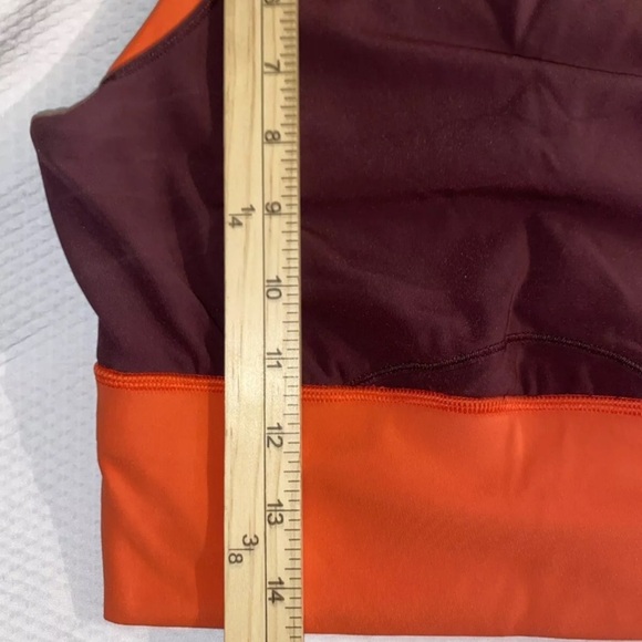 Lululemon Kick Serve Sweat Sports Bra Color lock Size 6 Luxtreme Red Orange - Picture 10 of 10